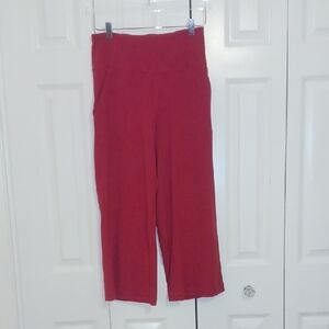 Lululemon Athletica Align Wide Leg Super-High-Rise Cropped *23" red